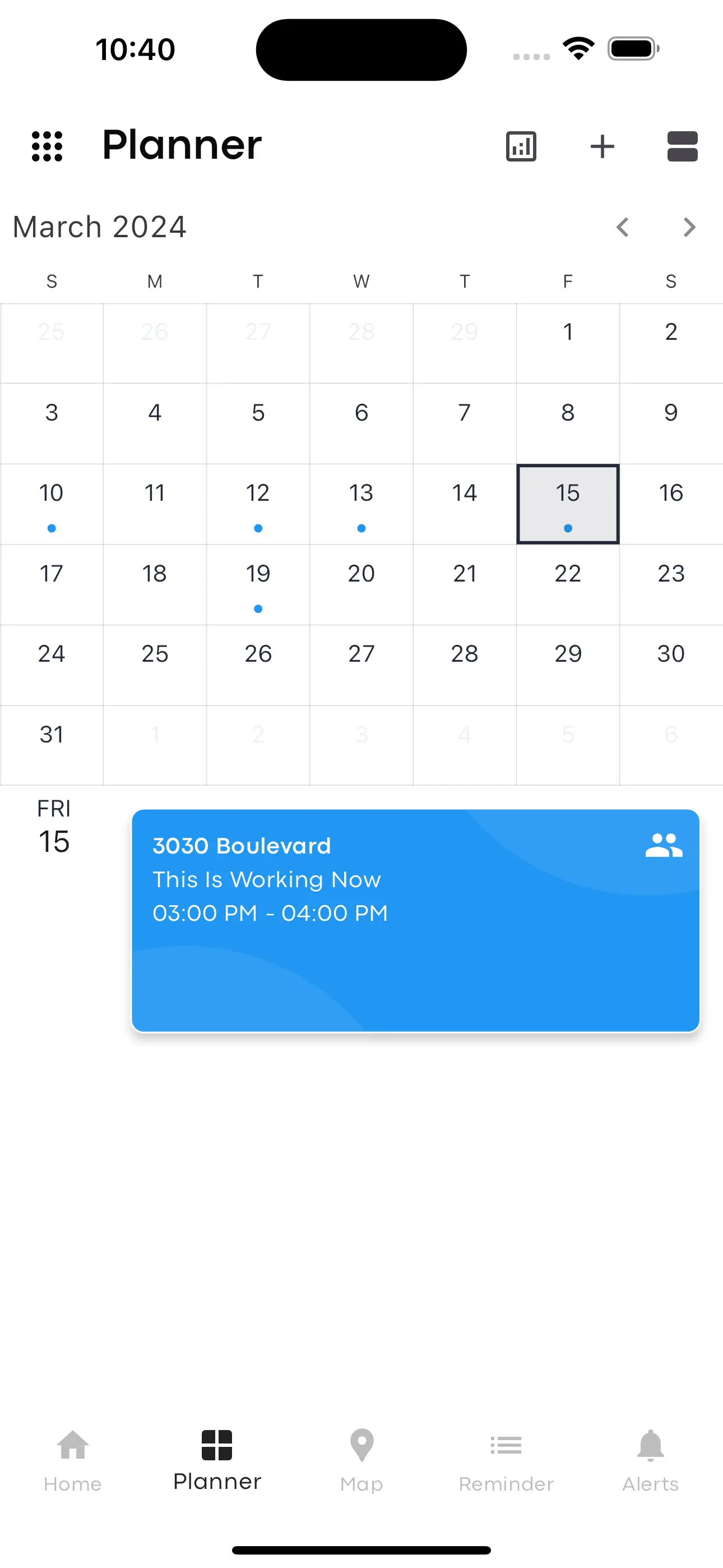 Leady AI planner showing smart scheduling and productivity features