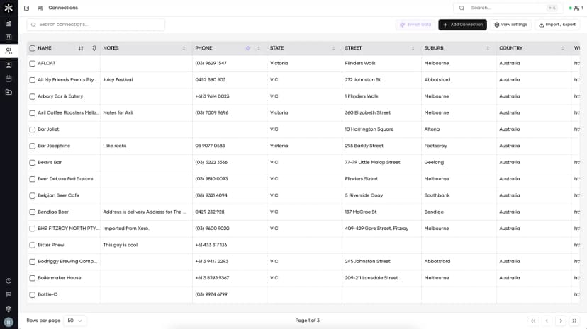 Mobile-First CRM for Wine Reps on the Road